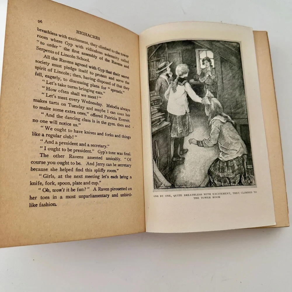 1920 Highacres By Jane D. Abbott,‎ Antique Hardcover Book